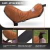 Harrison Howard Trail Seat Saver Western Tack Saddle Ride-on Pad with Cushion Bottom Helps Distribute Back Pressure(Brown)