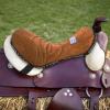 Harrison Howard Trail Seat Saver Western Tack Saddle Ride-on Pad with Cushion Bottom Helps Distribute Back Pressure(Brown)