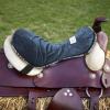 Harrison Howard Trail Seat Saver Western Tack Saddle Ride-on Pad with Cushion Bottom Helps Distribute Back Pressure(Navy)
