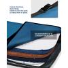 Harrison Howard Western Saddle Pad Carrier Holds Multi-Pads with Vented Sides English or Western Tack Bag in Black(Blue)