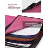 Harrison Howard Western Saddle Pad Carrier Holds Multi-Pads with Vented Sides English or Western Tack Bag in Black(Pink)