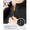 Harrison Howard Women’s Equestrian Sweat Absorption Quick Drying Horse Riding Long Sleeve Shirt 1/4 Zip Base Layer(Piano Black)