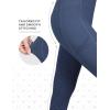 Harrison Howard Women’s Full Seat Riding Tights with Double-Layer Pockets Equestrian Breeches for Women(Navy)
