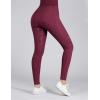 Harrison Howard Women’s Full Seat Riding Tights with Side Pockets Horse Riding Pants Equestrian Breeches(Burgundy)