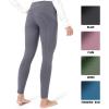 Harrison Howard Women’s Full Seat Silicon Grip Equestrian Breeches Horse Riding Tights High Waisted Leggings(Blue)