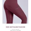 Harrison Howard Women’s Full Seat Silicon Grip Equestrian Breeches Horse Riding Tights High Waisted Leggings(Burgundy)