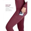 Harrison Howard Women’s Full Seat Silicon Grip Equestrian Breeches Horse Riding Tights High Waisted Leggings(Burgundy)
