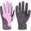 Harrison Howard All Season Kids Horse Riding Gloves Comfortable Non-Slip Light Horseback Gloves for Running Cycling Riding(Light Purple)