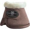 Harrison Howard Bell Boots for Horse Training Hoof Overreach Protection Fleece Lined Bell Boots(coffee)