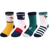 Harrison Howard Breathable & Comfortable Children Horse Pattern Cotton Socks Perfect for Active Equestrian Kids 4 Pairs/Pack(Style 1)