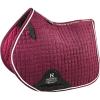 Harrison Howard Close Contact Saddle Pad Non-Slip Suede Outer Perfect for Use with Jumping Saddles(Burgundy)