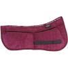 Harrison Howard Correction Half Pad with 4 Pockets and Foam Inserts with Differentiated Thickness Adjustable Horse Riding Pad with Added Cushioning and Comfort(Burgundy)