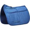 Harrison Howard Diamond Quilted Dressage Saddle Pad Adjustable with 4 Pockets and Foam Inserts with Differentiated Thickness Horse Riding Pad with Added Cushioning and Comfort(Blue)