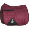 Harrison Howard Dressage Saddle Pad Suede Square English Saddle Pad for Horses Dressage Event(Burgundy)