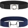 Harrison Howard Elastic Horse Riding Belt with Flat Buckle Stretchable for Horseback Riding Elastic Belt for Women(Combination 9)