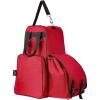 Harrison Howard Equestrian Pack Equipment Multi-Functional Carry Bag for Boots Helmet Horsewhip Horse Riding Pack Equipment(Burgundy)