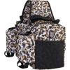 Harrison Howard Equestrian Western Saddle Bag Nylon Water Bottle/Gear Carrier Convenient Saddle Bag Black(Classic Leopard)