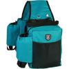 Harrison Howard Equestrian Western Saddle Bag Nylon Water Bottle/Gear Carrier Convenient Saddle Bag Black(Dark Teal)