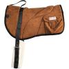 Harrison Howard Ergonomically Designed Correct Bareback Pad with Side Pockets Extra Thick Center for Maximum Support Anti-Slip Bareback Pad Comes with Matching Girth(Brown)