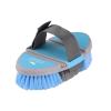Harrison Howard Flexible Finish Horse Grooming Brush – Bendable, Comfortable Hold, Light Blue(Light Blue)