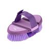 Harrison Howard Flexible Finish Horse Grooming Brush – Bendable, Comfortable Hold, Light Blue(Purple)
