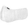 Harrison Howard Half Pad Pressure Relief Injury Prevention for Horses, Contoured Fit, Breathable Horse Riding Saddle Pad(white)