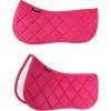 Harrison Howard Half Saddle Pad for Horses, Breathable Shock Absorbing English Saddle Pad for Jumping, Training & Eventing(Magenta)