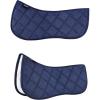 Harrison Howard Half Saddle Pad for Horses, Breathable Shock Absorbing English Saddle Pad for Jumping, Training & Eventing(Navy)