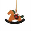 Harrison Howard Hanging Rocking Horse Decoration for Horse Lovers Decor Piece Equestrian Theme Hanging Leather Rocking Horse Piece…(Dark Brown)