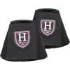 Harrison Howard Horse Bell Boots Durable Protection for Your Horse Sold in Pairs(Black)