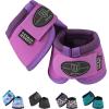 Harrison Howard Horse Bell Boots Overreach Bell Boots No-Turn Bell Boots for Horse-Durable Protective Hoof Boot(Purple)