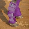 Harrison Howard Horse Fly Boots Perfect Contoured Fit Leg Guards Dense Mesh Boots with Ventilated Comfort Reliable Protection from Summer Elements Set of 2 Sky Blue Large(Purple)