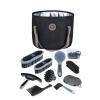 Harrison Howard Horse Grooming Kit 9-Piece Equine Care Series Horse Brush Sets with Organizer Tote Bag Deep Blue(Black（horse bag）)