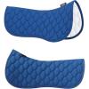 Harrison Howard Horse Half Pad – Shock-Absorbing, Soft & Breathable English Saddle Pad for Horses(Peacock Blue)