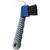 Harrison Howard Horse Hoof Pick Brush with Comfortable Firm Rubber Handle Fine Brush Sturdy Metal Pick