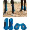 Harrison Howard Horse Tendon Boots Open Front/Fetlock Boot for Horse Protective Boots for Jumping, Trail Riding Set of 4(Azure)