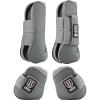 Harrison Howard Horse Tendon Boots Open Front/Fetlock Boot for Horse Protective Boots for Jumping, Trail Riding Set of 4(Grey)