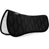 Harrison Howard Mesh Riding Half Pad for English Saddle Comfortable Cushioning Reduce Pressure on Horse’s Back(Black)