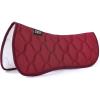 Harrison Howard Mesh Riding Half Pad for English Saddle Comfortable Cushioning Reduce Pressure on Horse’s Back(Burgundy)