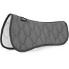 Harrison Howard Mesh Riding Half Pad for English Saddle Comfortable Cushioning Reduce Pressure on Horse’s Back(Grey)