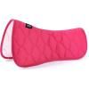 Harrison Howard Mesh Riding Half Pad for English Saddle Comfortable Cushioning Reduce Pressure on Horse’s Back(Magenta)