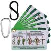 Harrison Howard Wisdom4Sure Rock Climbing Knot Cards Includes 18 Rope Knots for Every Adventure Portable Knot Guide with Mini Carabiner to Clipping to Backpack Pocket Size