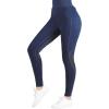 Harrison Howard Women’s Full Seat Riding Tights Active Silicon Grip with Mesh Horse Riding Pants for Women(Navy)