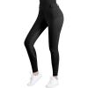 Harrison Howard Women’s Horse Riding Pants Double Pocket Silicone Full-Seat Breeches Equestrian Breeches(Black)