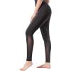 Women’s Riding Breeches Equestrian Riding Pants with Silicone Grip and Ventilated Mesh Fabric Active Riding Tights(Black)