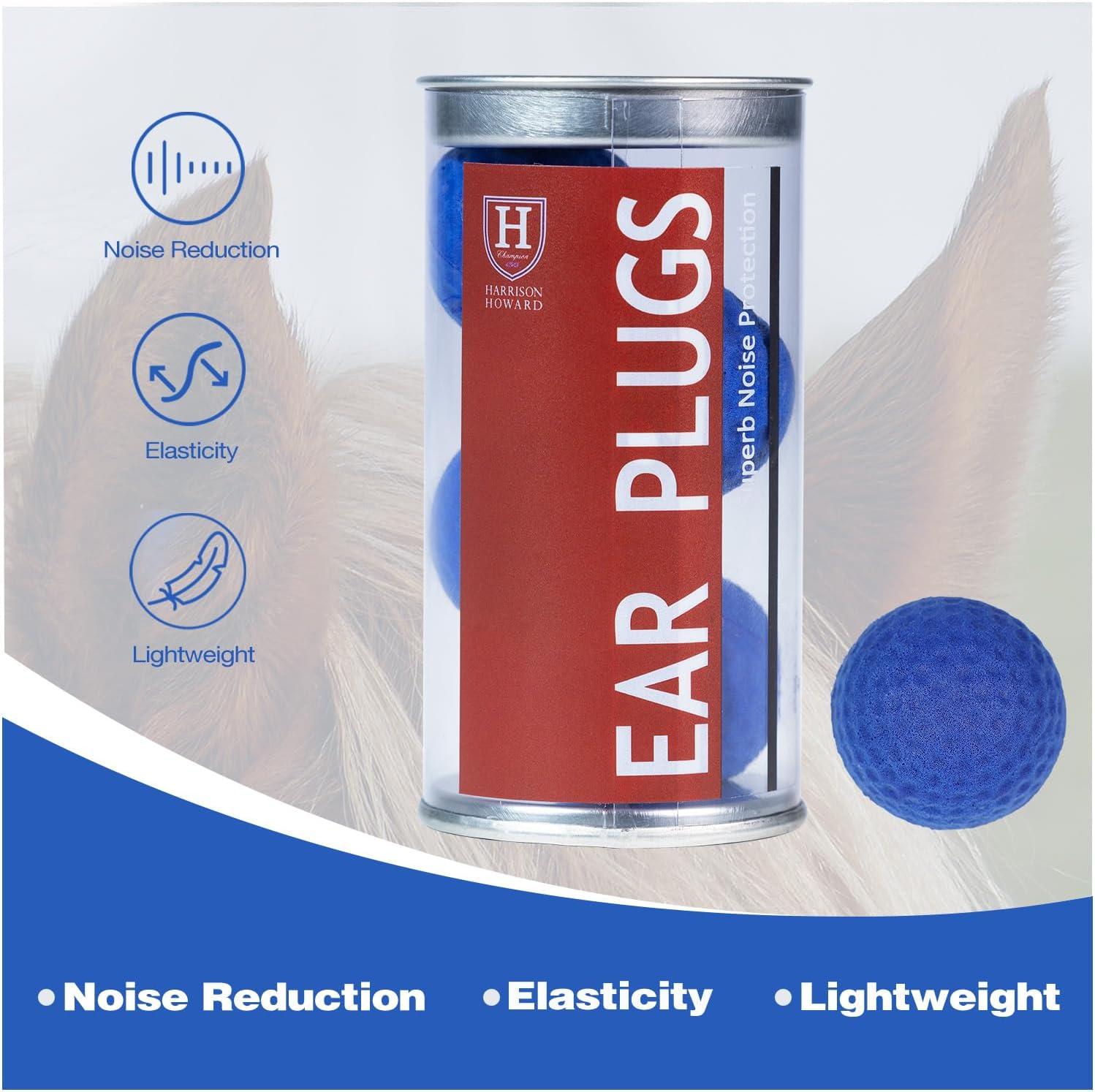 imageHarrison Howard EaseFit Equestrian Earplugs 3cm Horse Foam Ear Plugs Balls 2 PCSNavyNavy