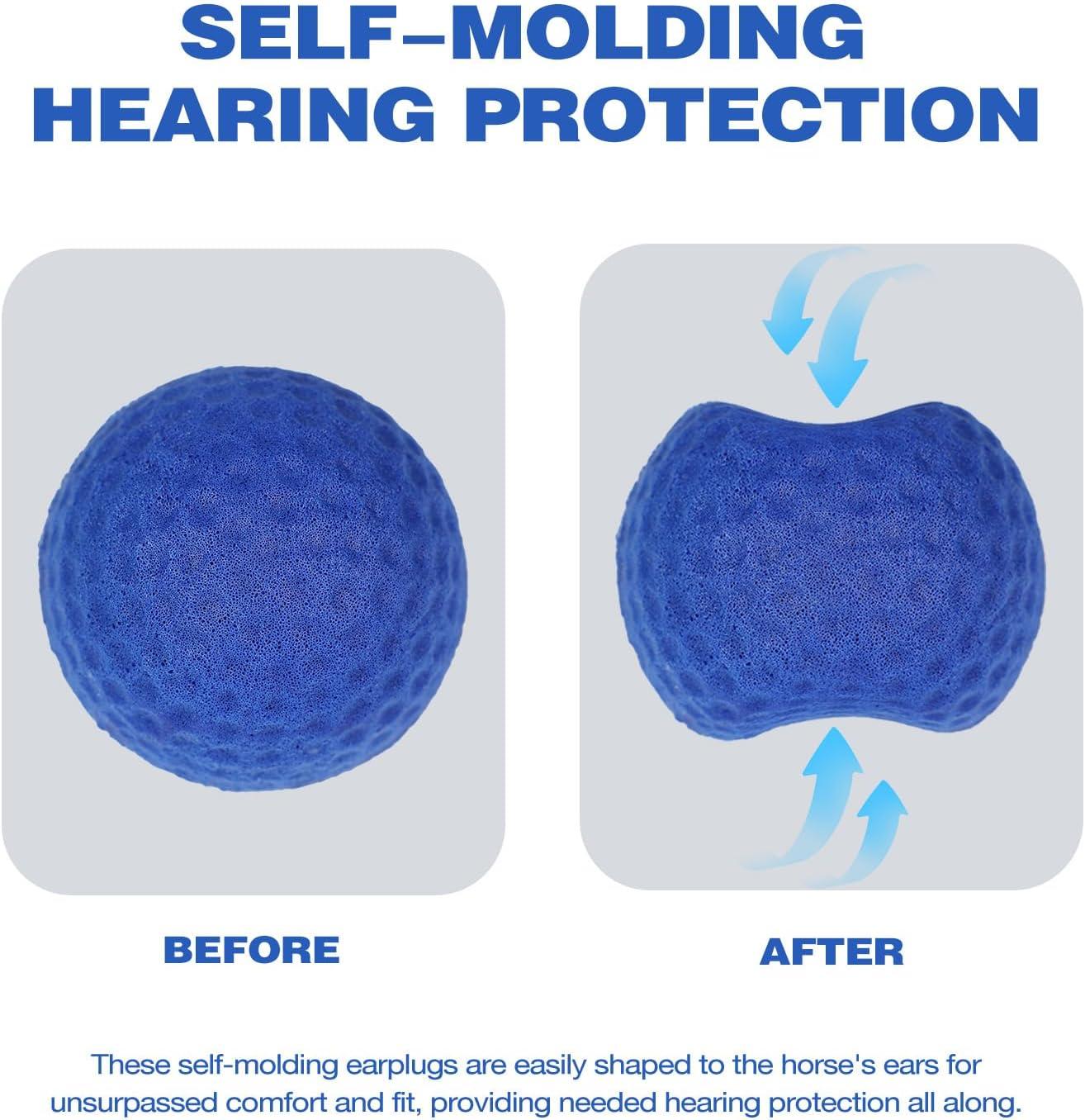 imageHarrison Howard EaseFit Equestrian Earplugs 3cm Horse Foam Ear Plugs Balls 2 PCSNavyNavy