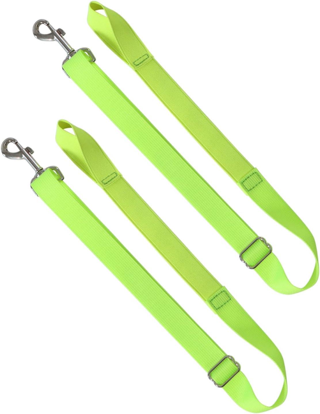 imageHarrison Howard HalfWay Elastic Horse Leg Straps Replacement Horse Blanket Sheet Leg Straps Adjustable Length wFlexibility Orange Full LargeFluorescent Yellow