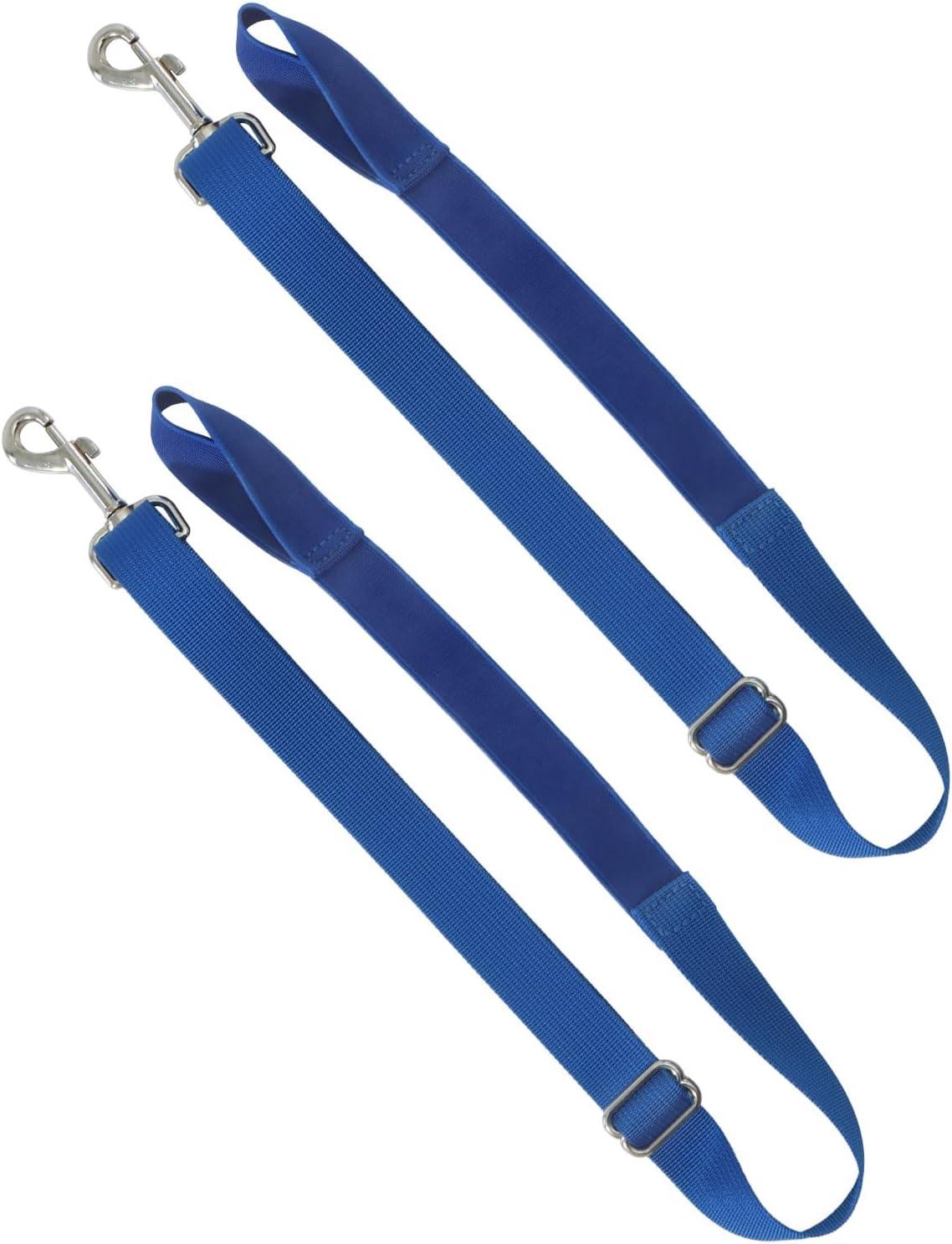 imageHarrison Howard HalfWay Elastic Horse Leg Straps Replacement Horse Blanket Sheet Leg Straps Adjustable Length wFlexibility Orange Full LargeRoyal Blue