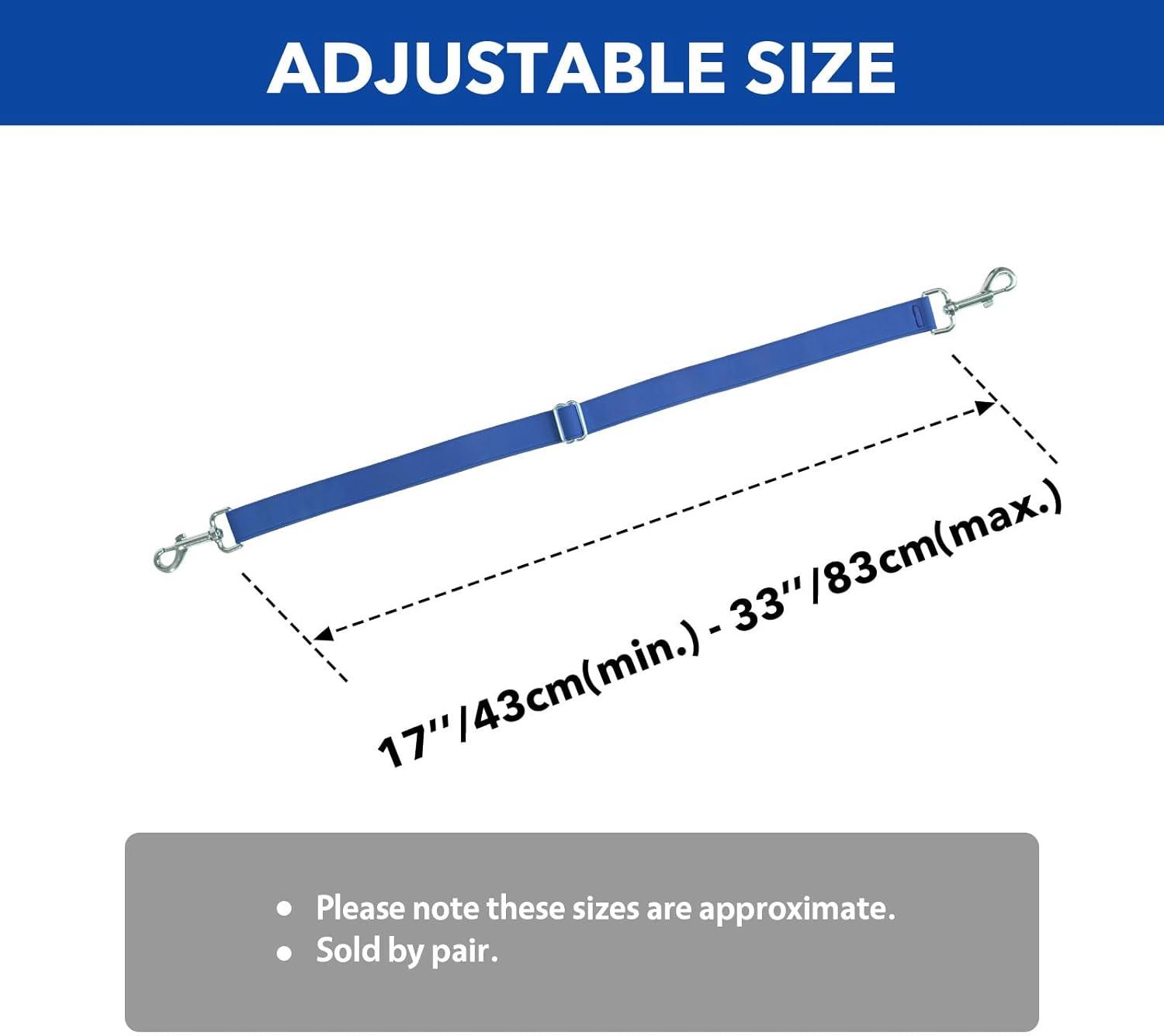 imageHarrison Howard HalfWay Elastic Horse Leg Straps Replacement Horse Blanket Sheet Leg Straps Adjustable Length wFlexibility Orange Full LargeRoyal Blue